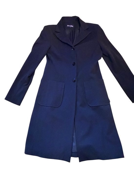 Bisou Bisou Jackets & Blazers - Bisou Bisou Long Black Single-Breasted Blazer/Coat